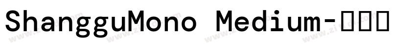 ShangguMono Medium字体转换